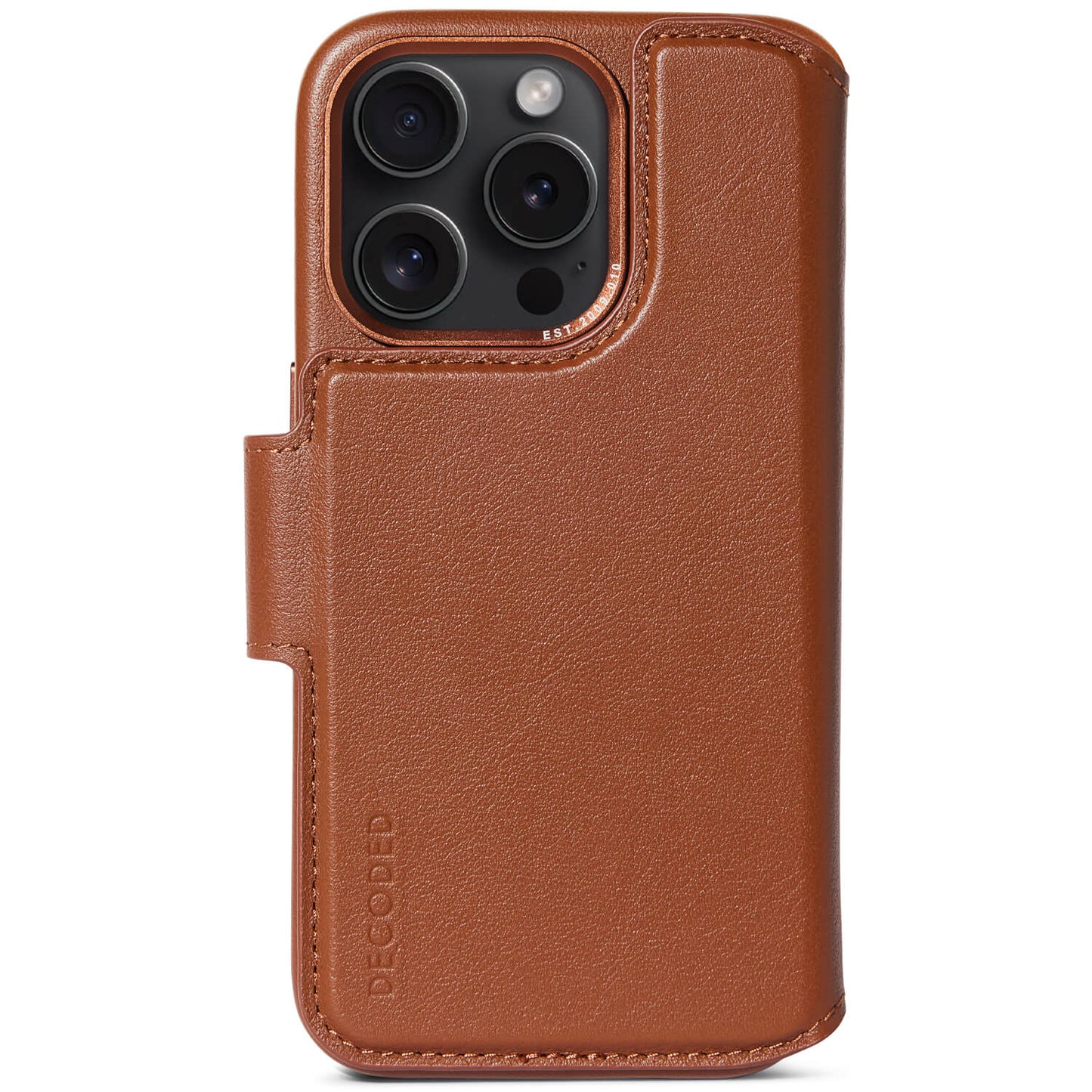 EOL Decoded Detachable Wallet voor iPhone 15 Pro - Bruin