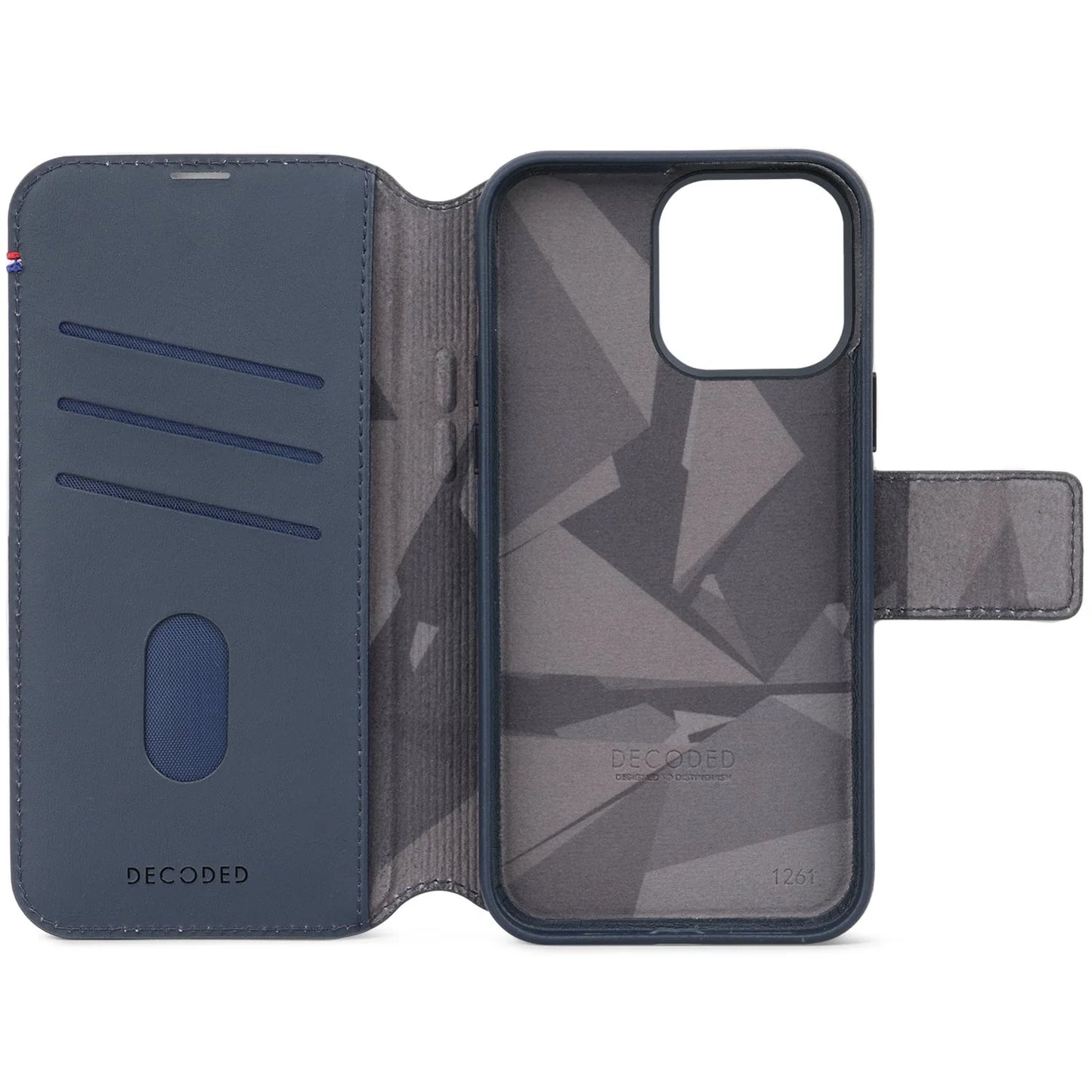 Decoded Detachable Wallet pour iPhone 15 Pro - Bleu marine
