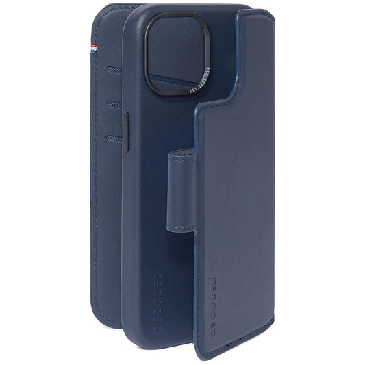 EOL Decoded Detachable Wallet voor iPhone 15 - Marineblauw