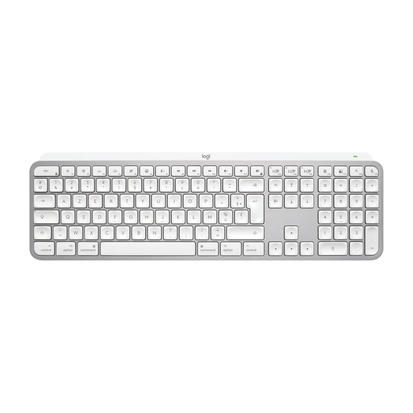 Logitech MX Keys S voor Mac - Wit - Frans (Azerty)
