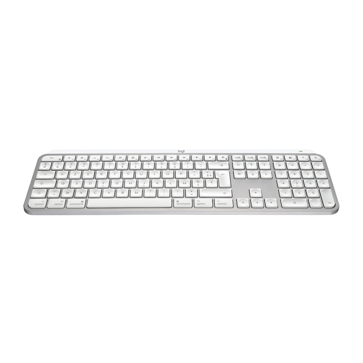Logitech MX Keys S voor Mac - Wit - Frans (Azerty)