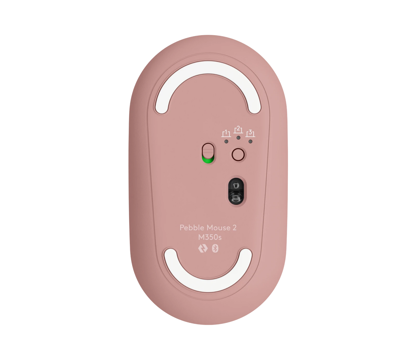 Logitech Pebble Mouse 2 M350s  - Bluetooth - Roze