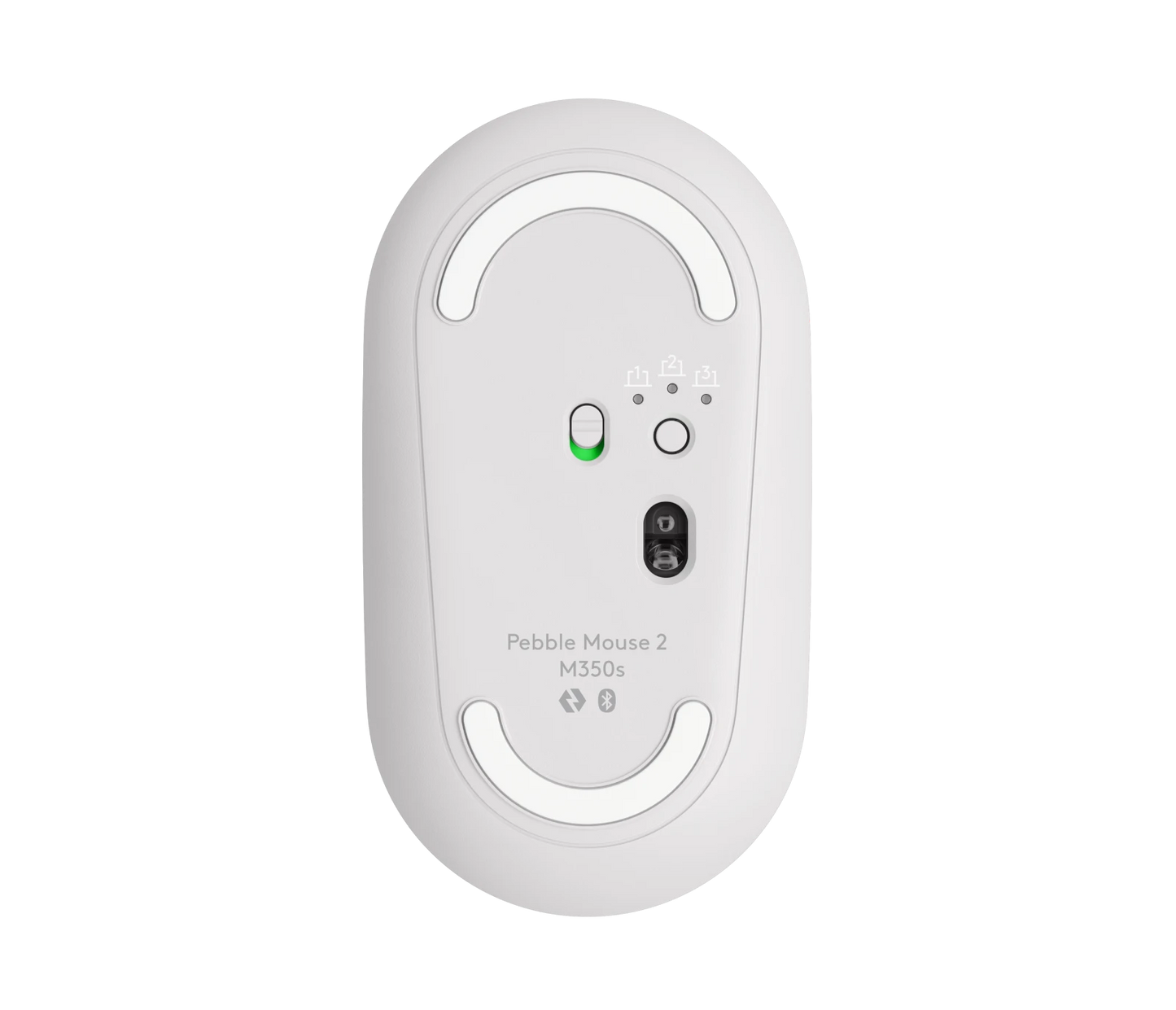 Logitech Pebble Mouse 2 M350s  - Bluetooth - Blanc