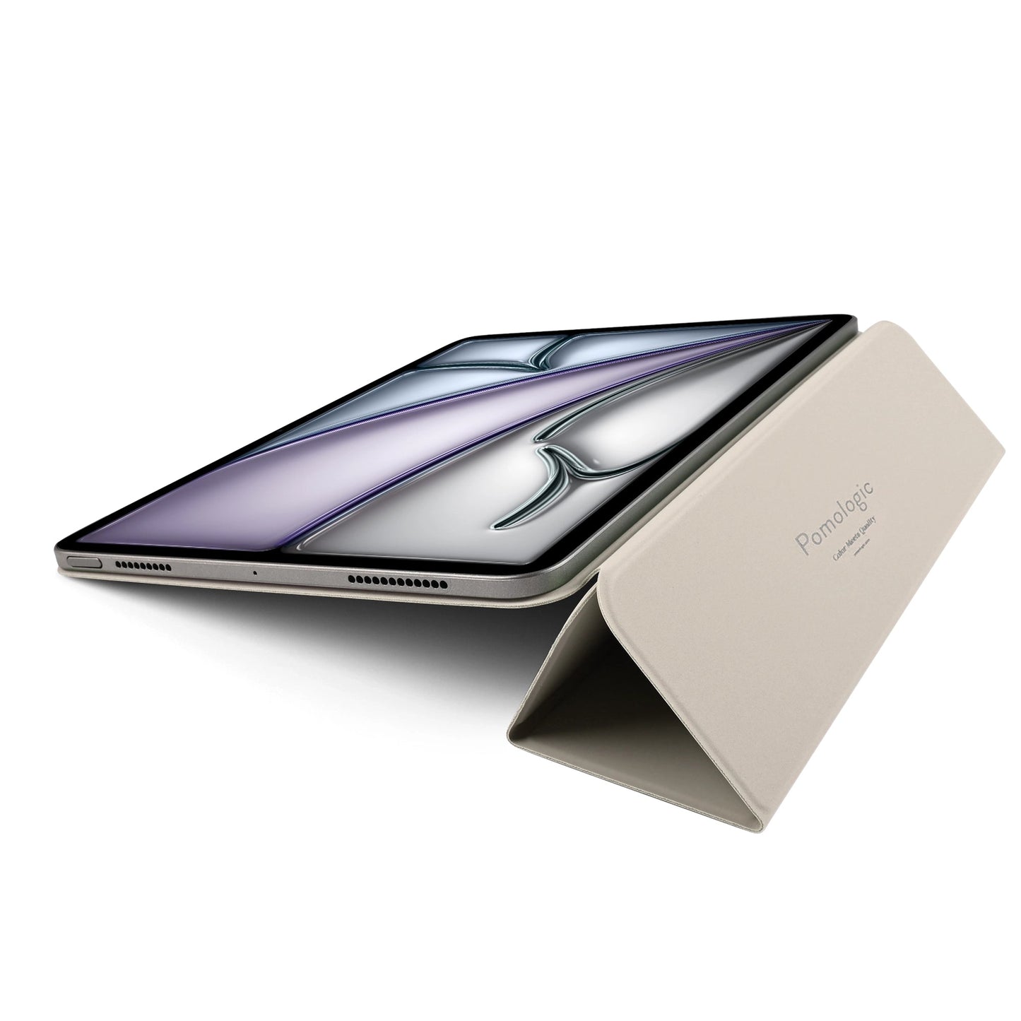 Pomologic BookCover pour iPad Air 11 pouces (M2/M3) - Ivoire