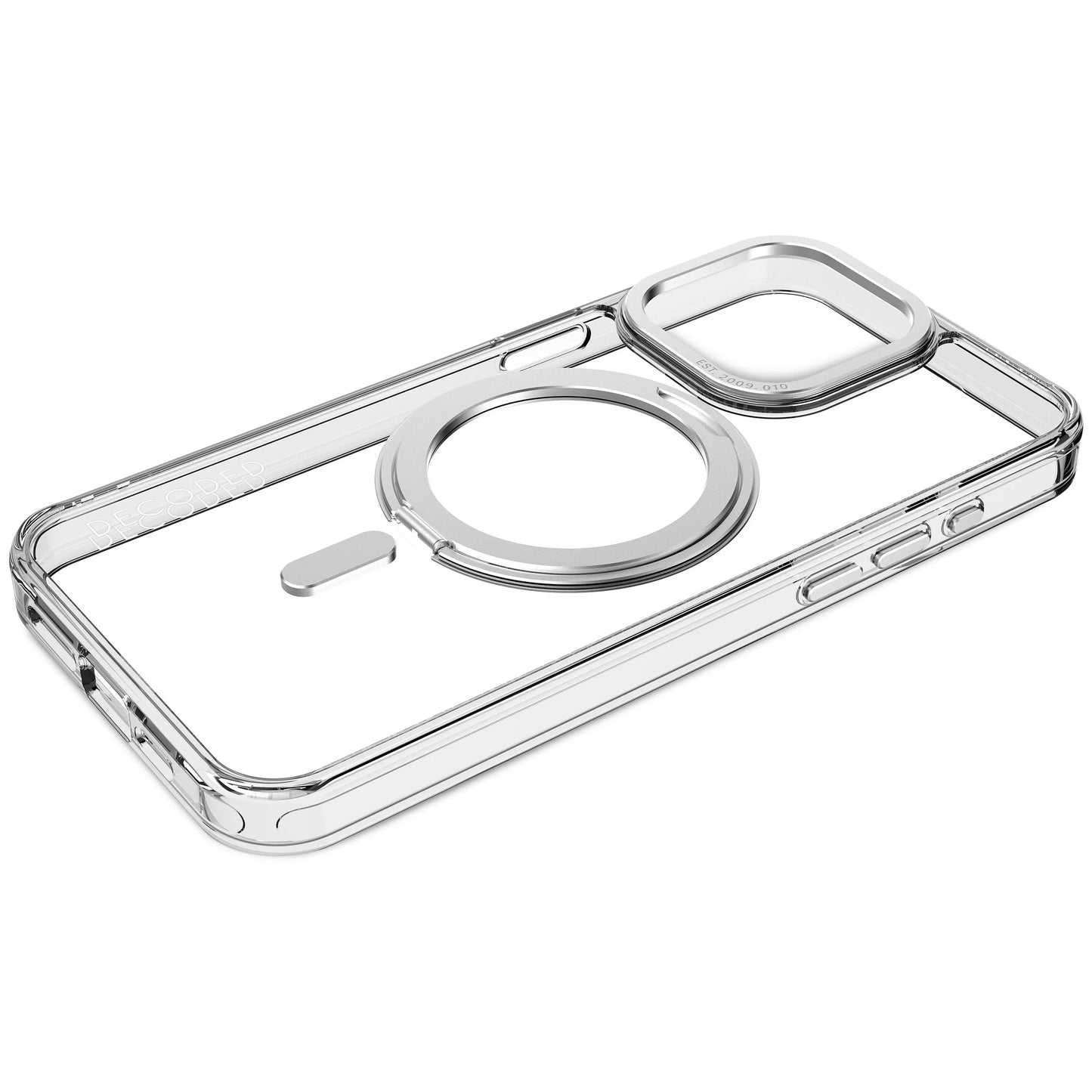 Recycled Plastic Loop Stand coque pour iPhone 15 Pro Max - Transparent