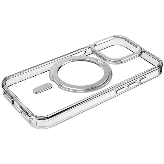 EOL Decoded Recycled Plastic Loop Stand coque pour iPhone 15 Pro - Transparent