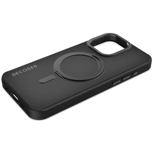 Decoded Recycled Plastic Loop Stand hoesje voor iPhone 15 Pro Max - Frosted Black