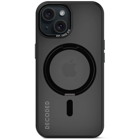 EOL Decoded Recycled Plastic Loop Stand hoesje voor iPhone 15 - Frosted Black