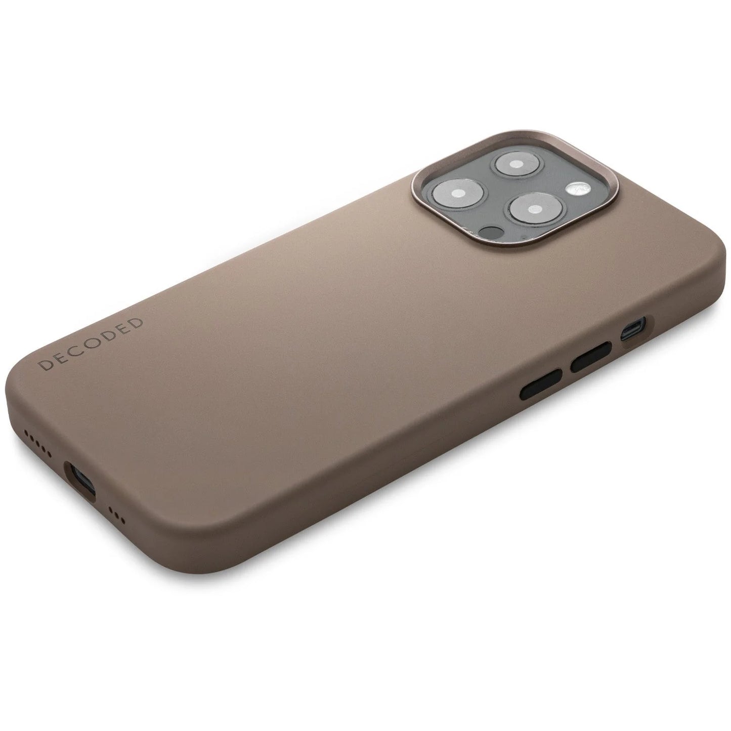 Decoded Silicon Backcover voor iPhone 13 Pro - Dark Taupe