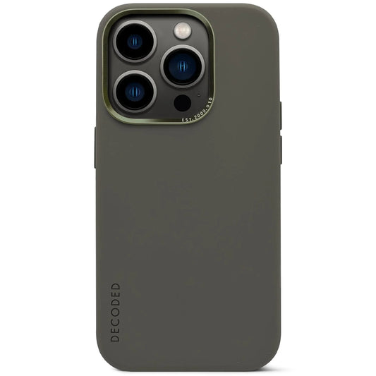 Decoded Silicone Backcover pour iPhone 13 Pro - Olive