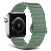 EOL Decoded Silicon magnet Traction Loop Strap - 38/40/41/42 mm - Sage Leaf Groen