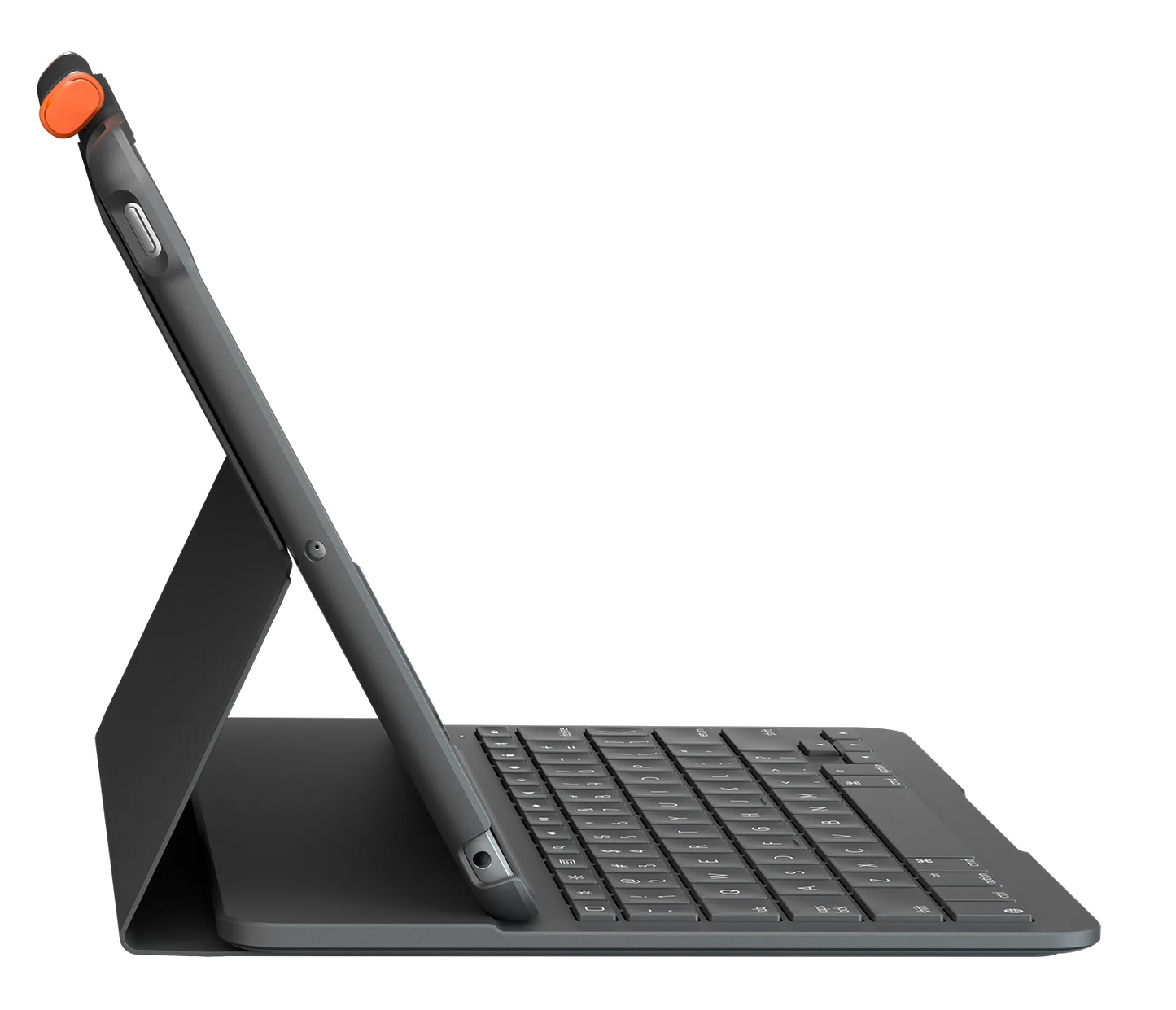 Logitech Slim Folio - Keyboard Case voor 10,2-inch iPad (7e/8e/9e gen.) - FR (Azerty) - Oxford Grey