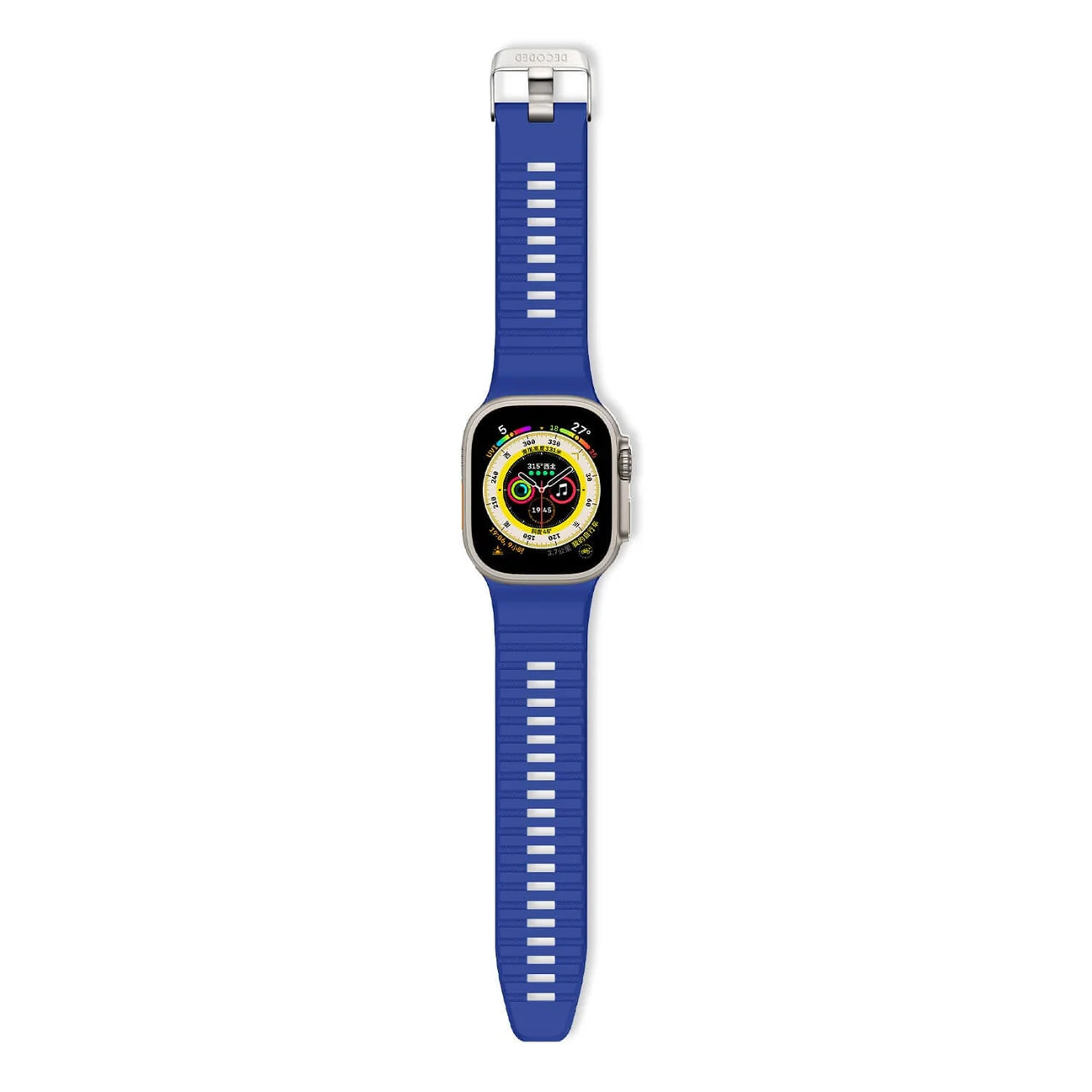 EOL Decoded Silicon Ultra Traction Strap - 44/45/46/49 mm - Galactic Blue