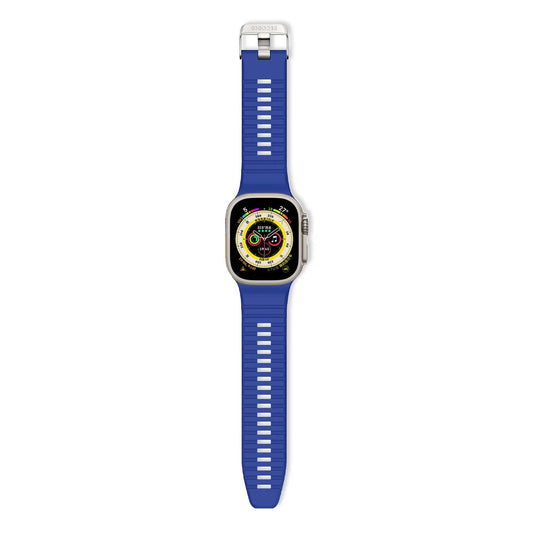 EOL Decoded Silicon Ultra Traction Strap - 44/45/46/49 mm - Galactic Blue