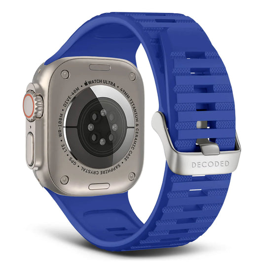 EOL Decoded Silicon Ultra Traction Strap - 44/45/46/49 mm - Galactic Blue