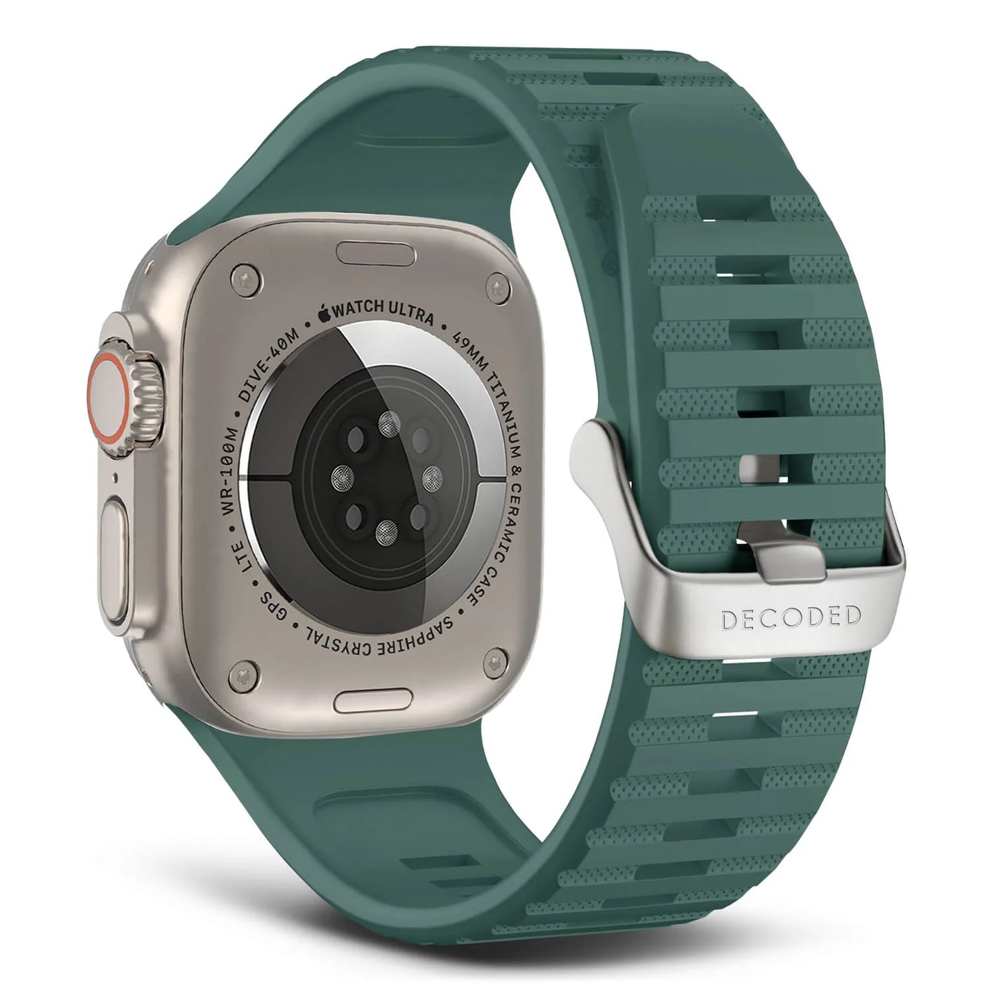 EOL Decoded Silicon Ultra Traction Strap - 44/45/46/49 mm - Groen