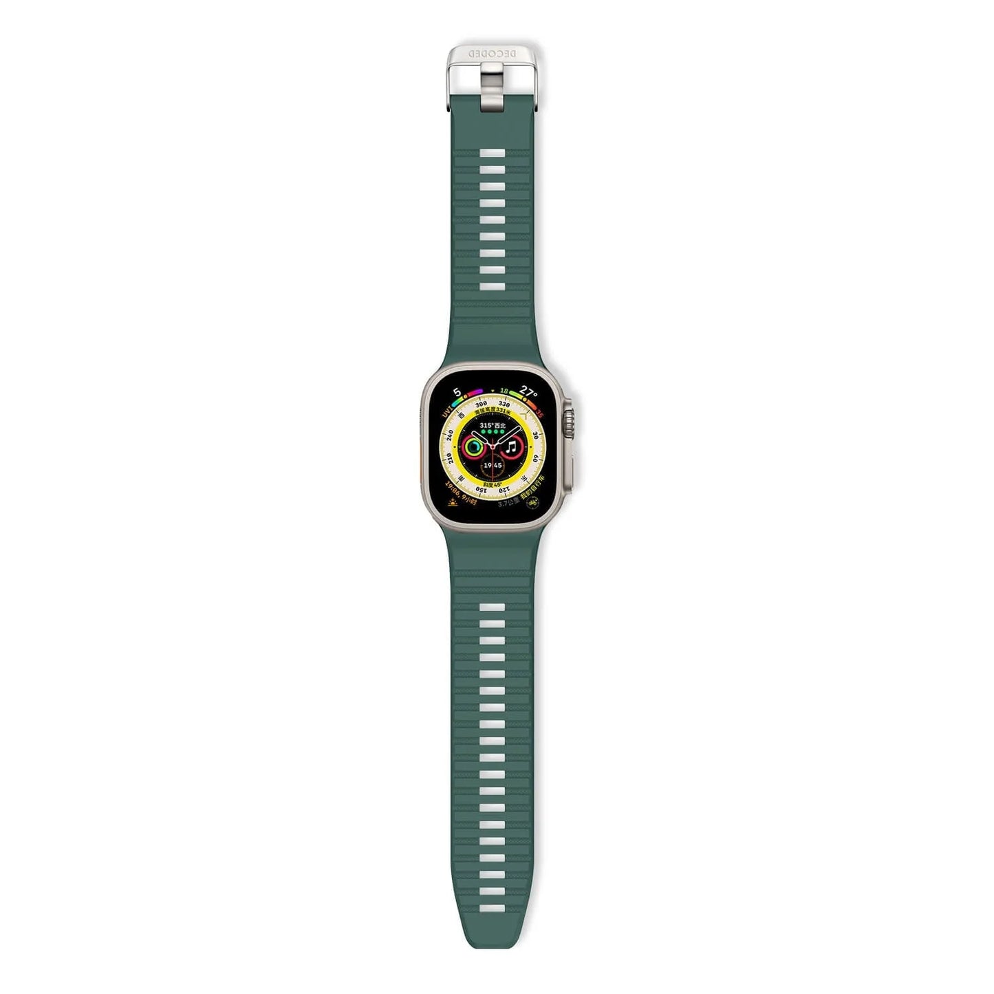 EOL Decoded Silicon Ultra Traction Strap - 44/45/46/49 mm - Groen