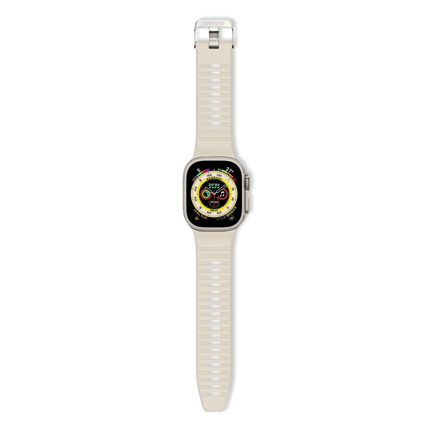 Decoded Silicon Ultra Traction Strap - 44/45/46/49 mm - Wit
