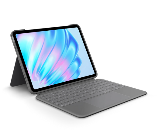 Logitech Combo Touch - Keyboard Case voor 11-inch iPad Air (M3/M2/5e gen.) - UK (Qwerty) - Oxford Grey