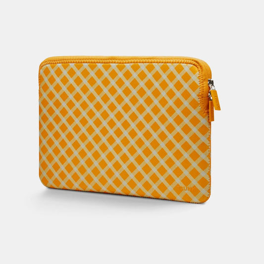 EOL Trunk Neopreen hoes voor MacBook 13-inch - Geel Tartan